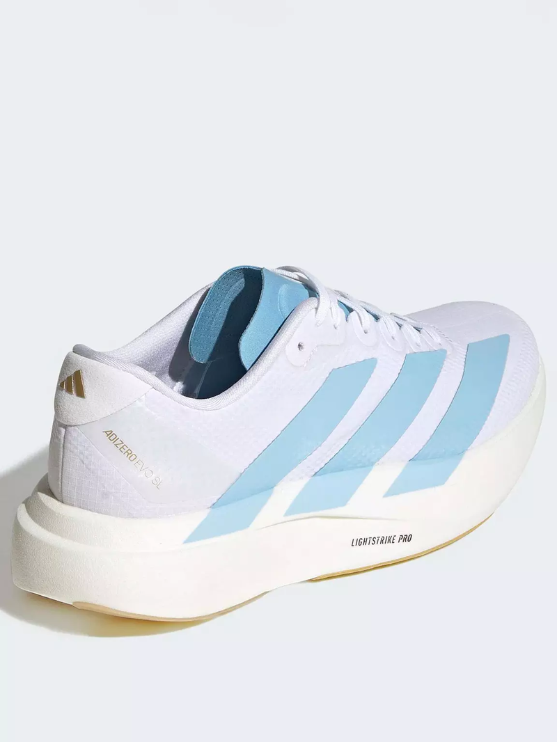 Adidas Adizero EVO SL Woven Women's Road Running Shoe in White-2